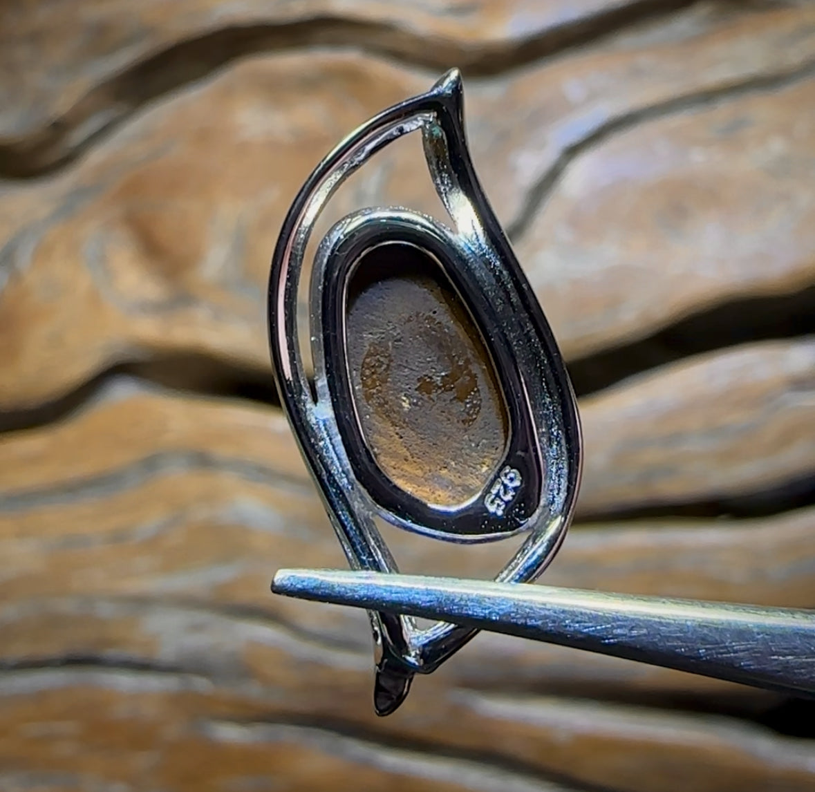 Sterling Silver - Queensland Boulder Opal Doublet Pendant