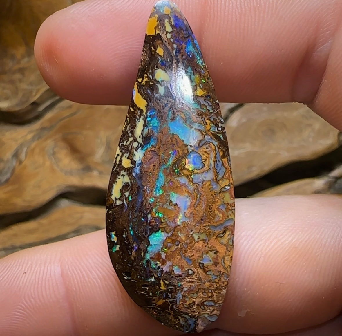 38.4cts - Double Sided Australian Yowah Boulder Opal. Heritage Collection - Opal Whisperers