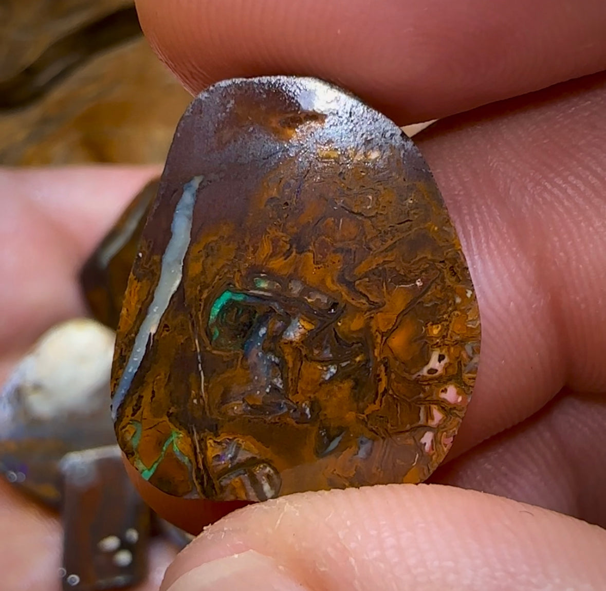 165cts - 8x Koroit Nut Rubs. Australian Boulder Opal - Opal Whisperers