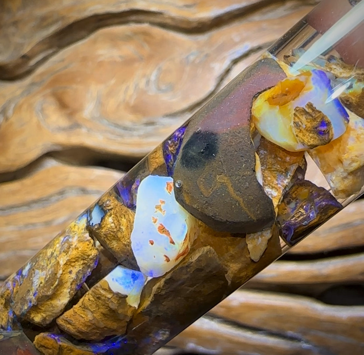 180cts - Vial of Australian Boulder Opal Rough from Yowah