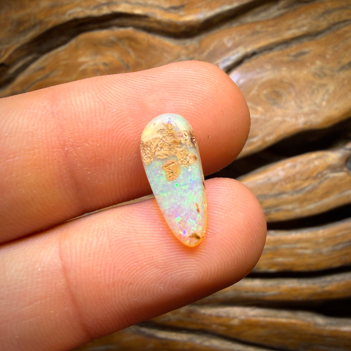 2.6cts - Solid Australian Boulder Pipe Crystal Opal