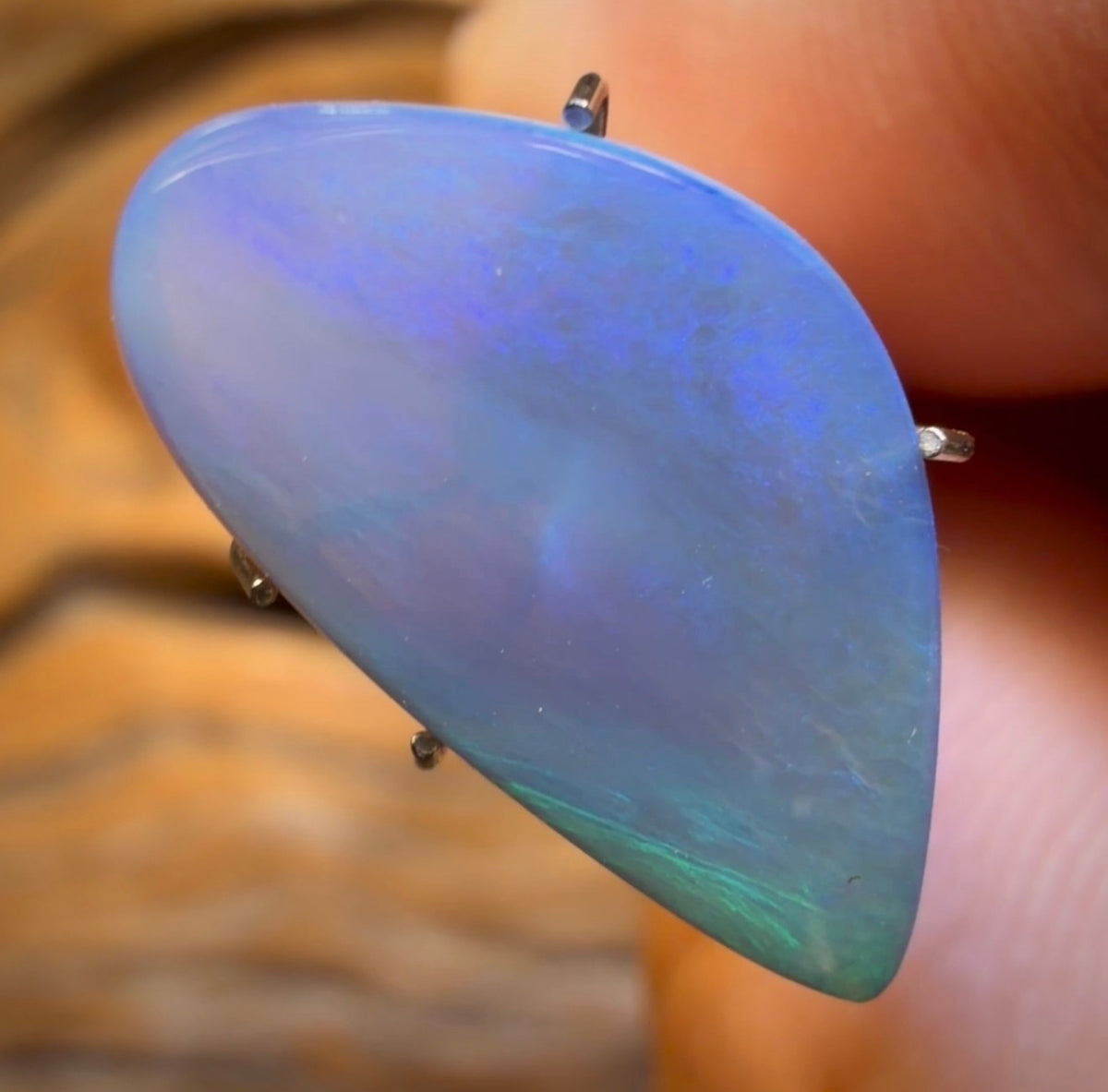 4,1 ct – Halbkristallopal aus Lightning Ridge