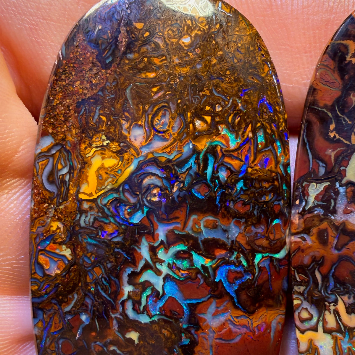 172,6 ct – Stammes-Boulderopal-Set aus Queensland