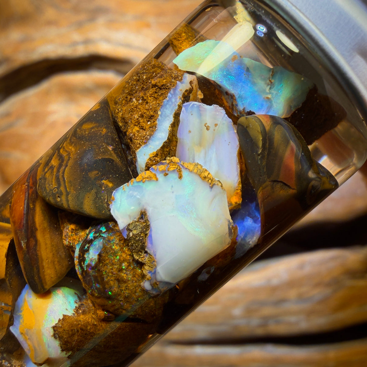 70.3cts - Yowah Nut Opal Rough Vial