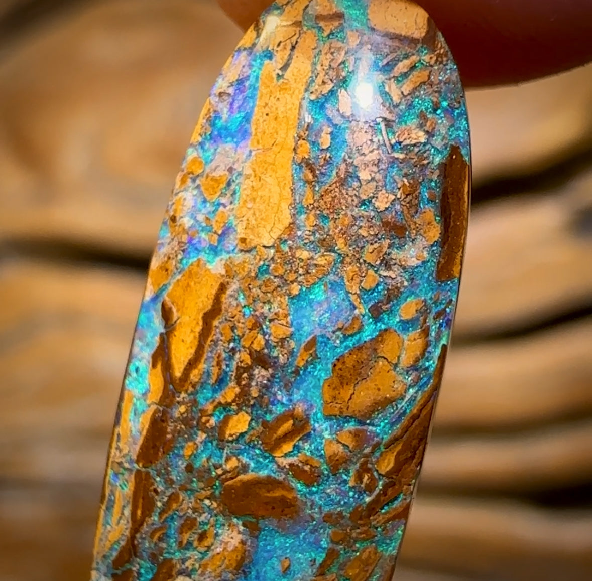 Auction Fall-Through = Your Gain! - Now More Than 50% Off RRP - 5.8cts - Australian Boulder Opal Fossil Wood Replacement Yowah. Double Sided!