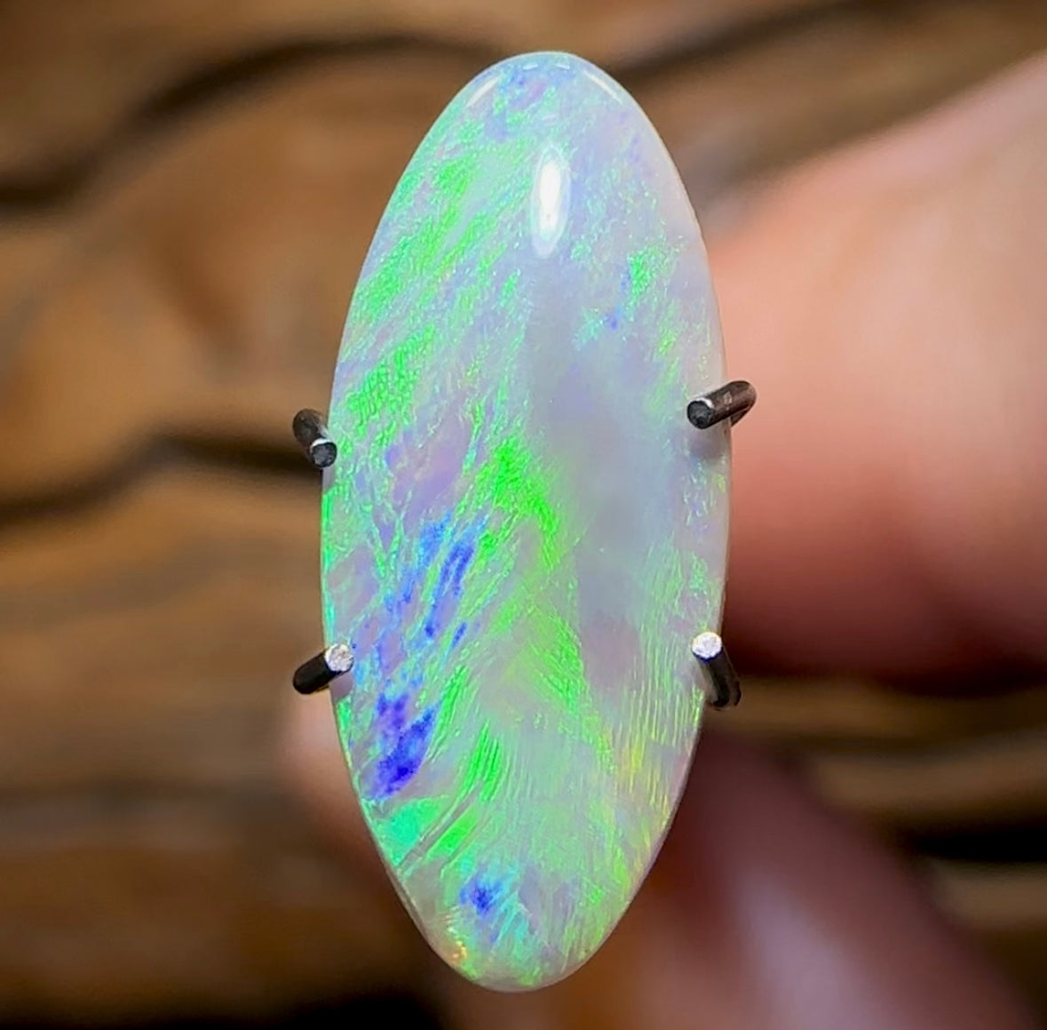 1.5cts - Australian Dark Opal from Lightning Ridge - Opal Whisperers