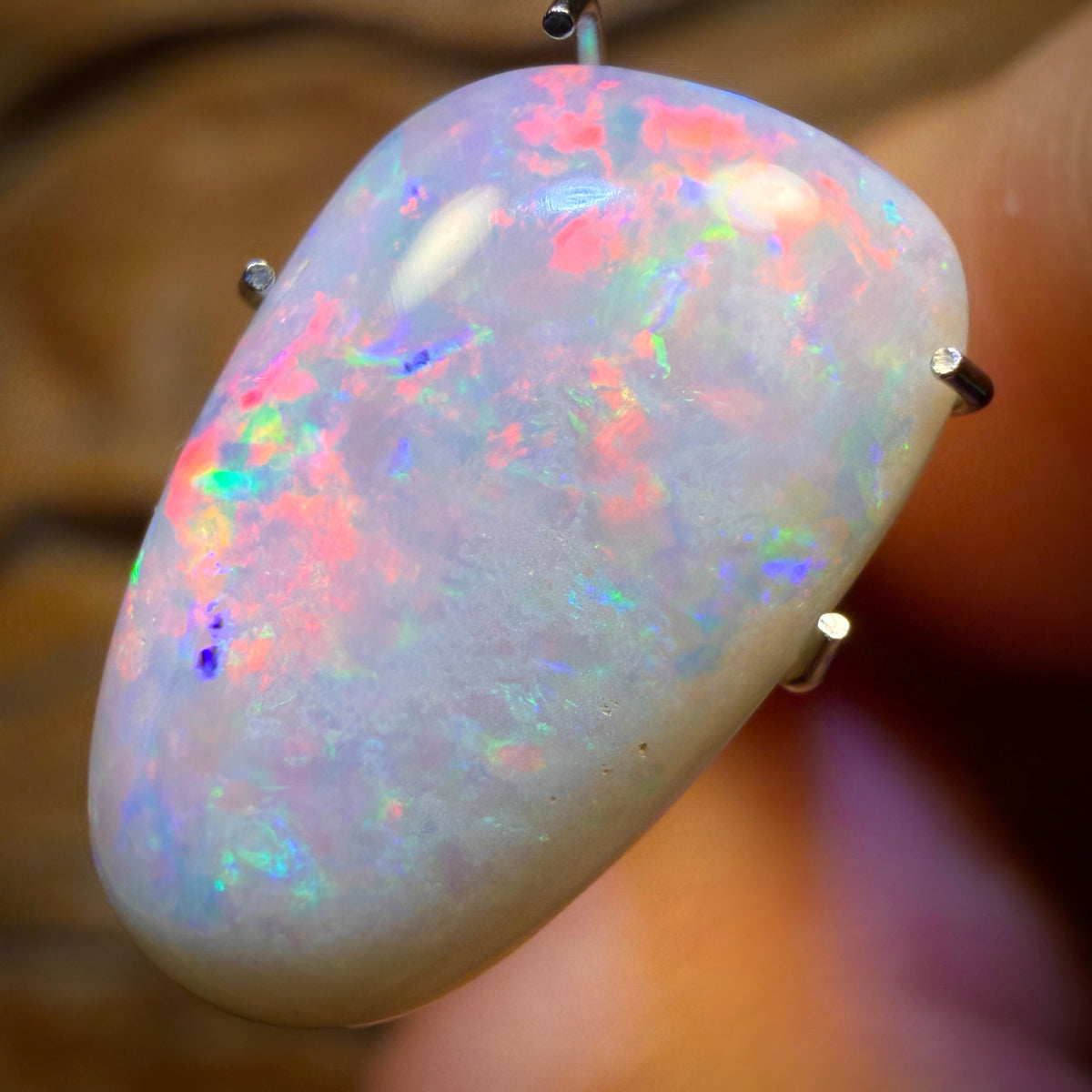 3.4cts - Top South Australian White Opal from Coober Pedy