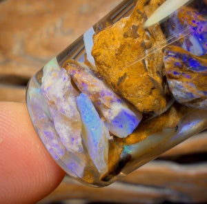 57.1cts - Vial of Yowah Opal Rough w/ Fossil Opal