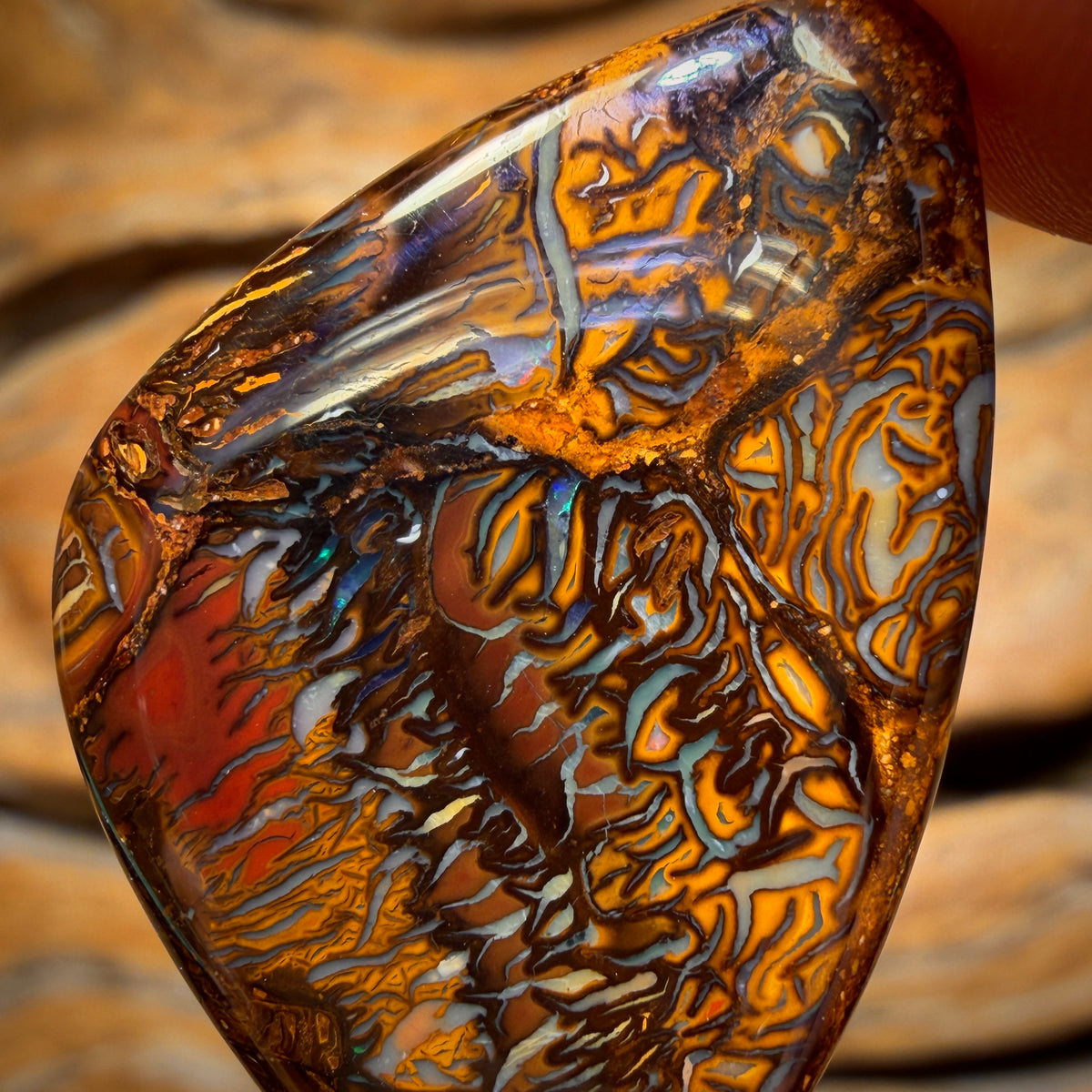 35cts - Awesome Tribal Yowah Nut Opal. Australian Opal