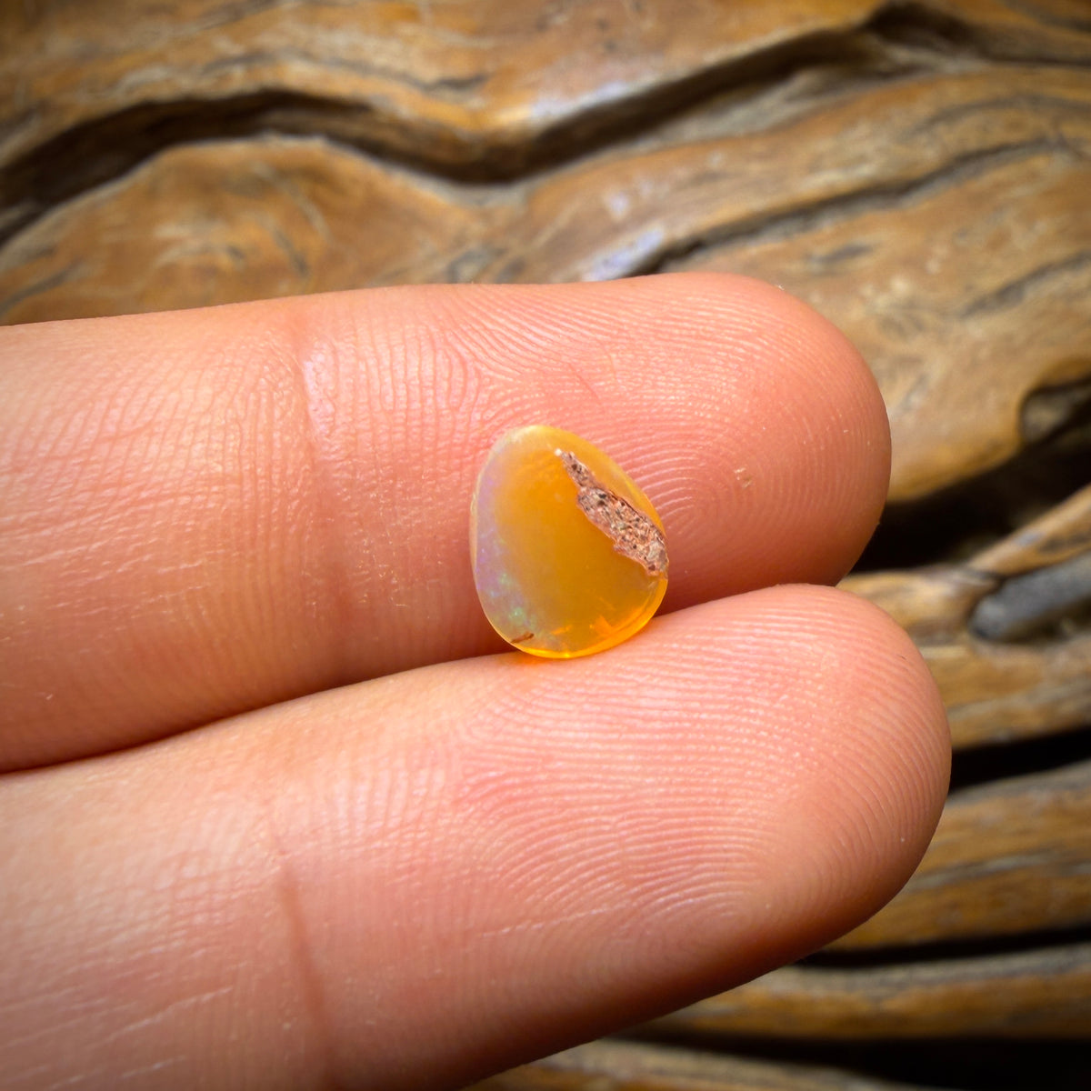 1.6cts - Solid Australian Boulder Pipe Crystal Opal