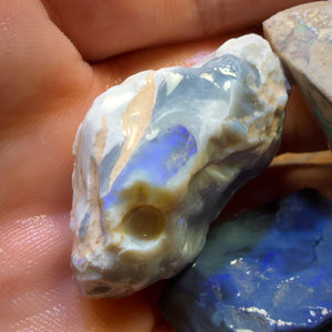 132.8cts - 3x Lightning Ridge Opal Rough Parcel