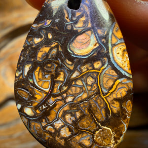 33 x 21mm - Drilled Awesome Tribal Queensland Boulder Opal Necklace