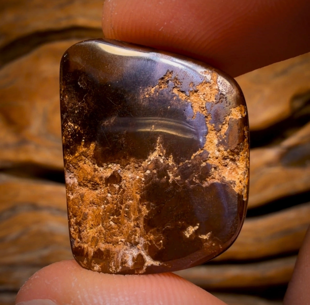 30.1cts - TOP Tribal Australian Black Boulder Opal from Koroit