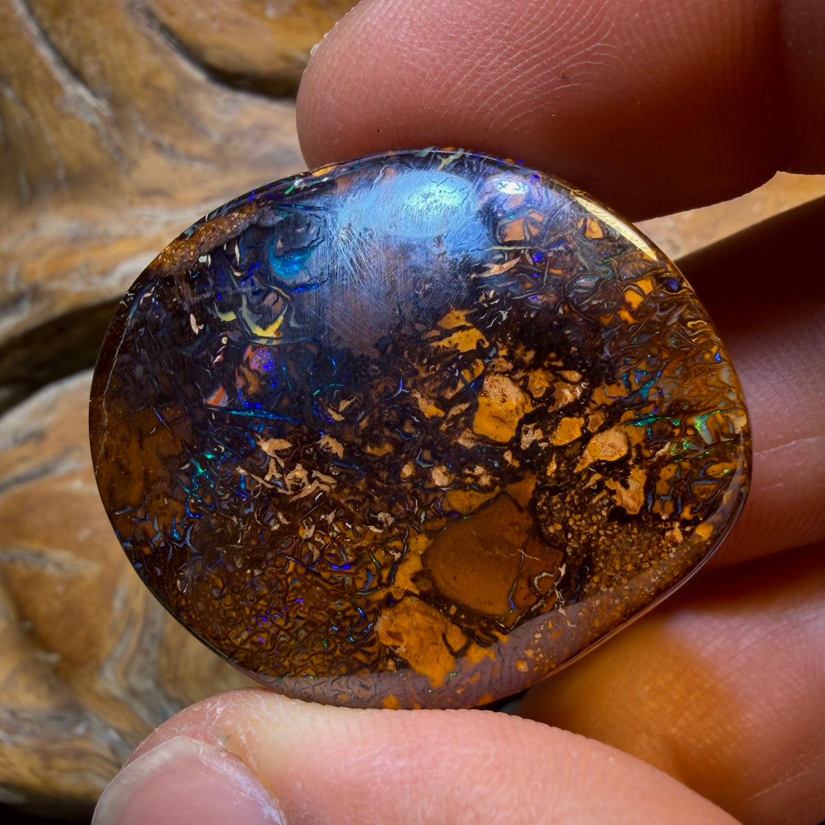 Aren’t you glad you waited till the end Card! 107.6cts - Tribal Yowah Nut Opal. Australian Opal