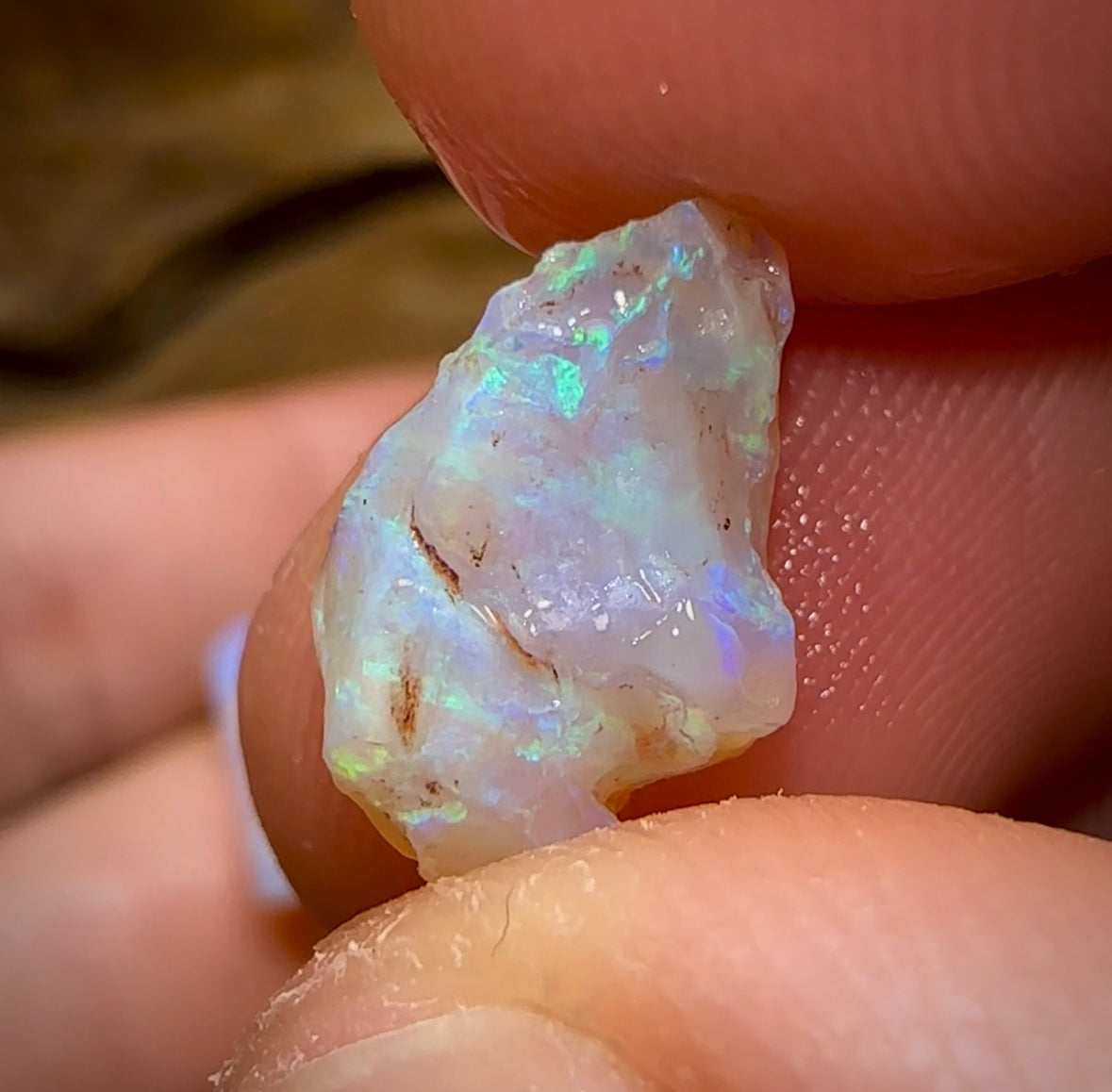 10.1cts - 3x pieces Lightning Ridge Crystal Opal Rough - Opal Whisperers