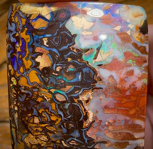 221.6cts - ‘Flood Plains’ Large Tribal Queensland Boulder Opal Picture Stone from Yowah