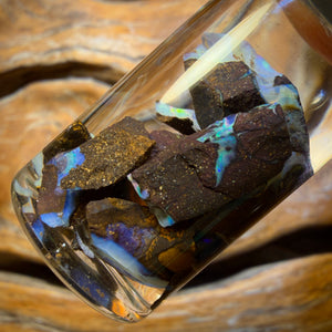 42.6cts - Vial of Australian Boulder Seam Opal Rough
