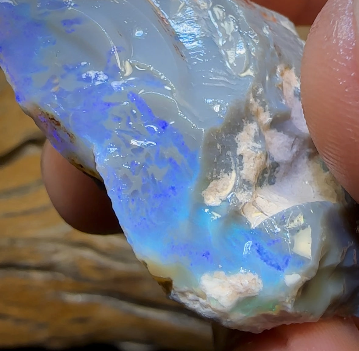 186.8cts - Large Lightning Ridge Opal Rough Piece. GEM Cutter!