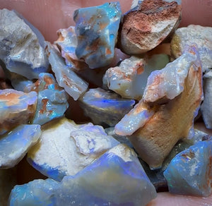 103.5cts - 29x Lightning Ridge Opal Rough Parcel