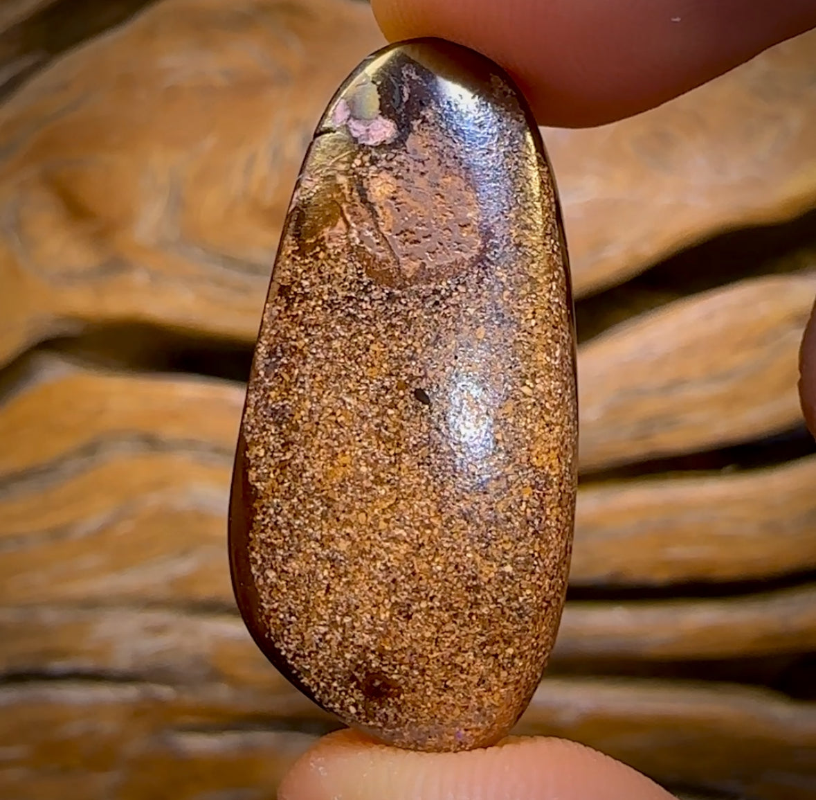 34.6cts - “Electric Purple” Tribal Queensland Boulder Opal from Yowah