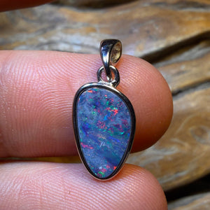 HDW Sterling Silver - Queensland Boulder Opal Doublet Pendant