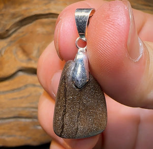 Sterling Silver - Australian Boulder Opal Drilled Pendant - Opal Whisperers