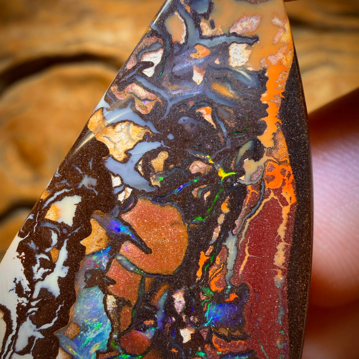 103.3cts - TOP Tribal Australian Boulder Opal from Yowah