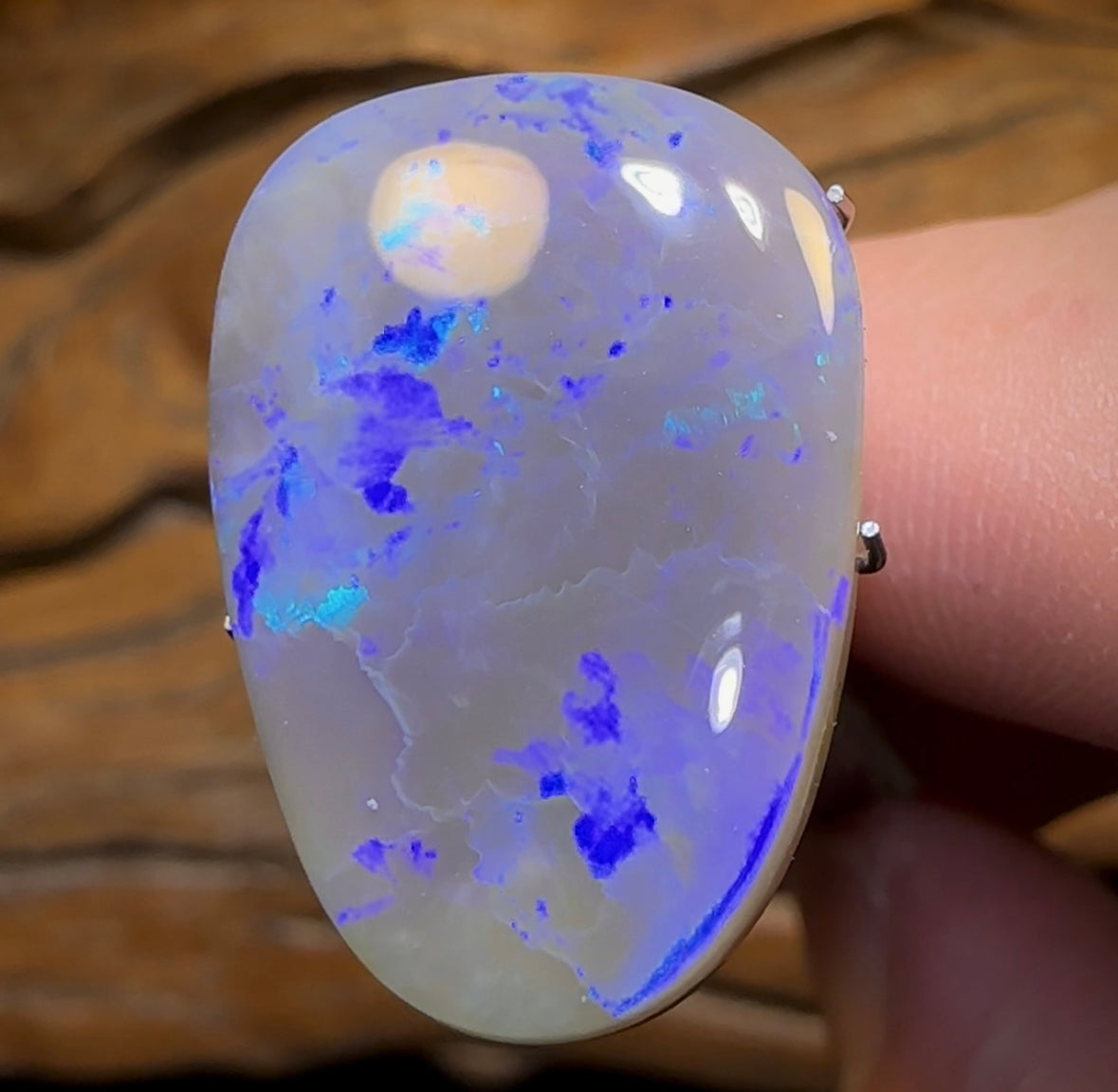 17.1cts - “Lightning in the Storm” Dark Opal from Lightning Ridge - Opal Whisperers