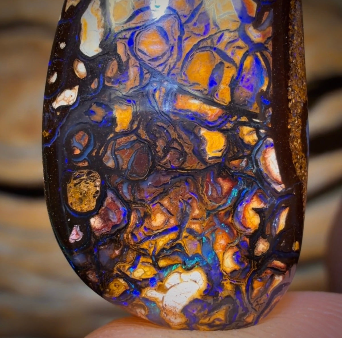 28.3cts - Tribal Yowah Nut Opal. Australian Opal