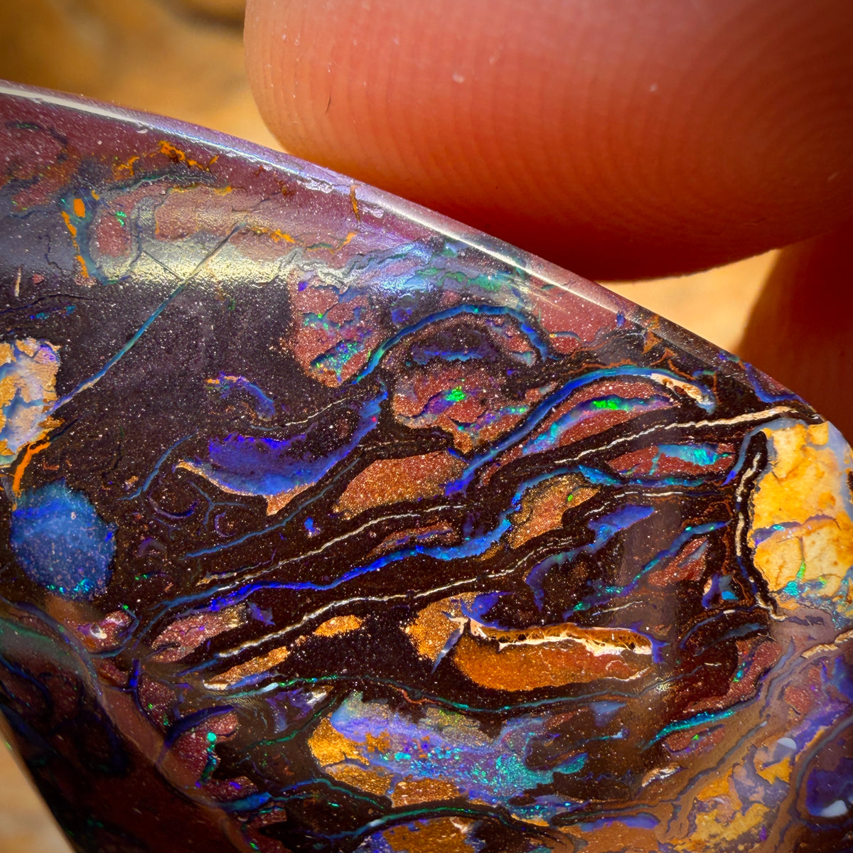 131.1cts - Top Tribal Australian Boulder Opal from Koroit