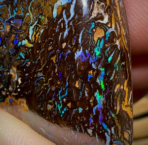 80.6cts - Yowah Nut Opal. Tribal Pattern