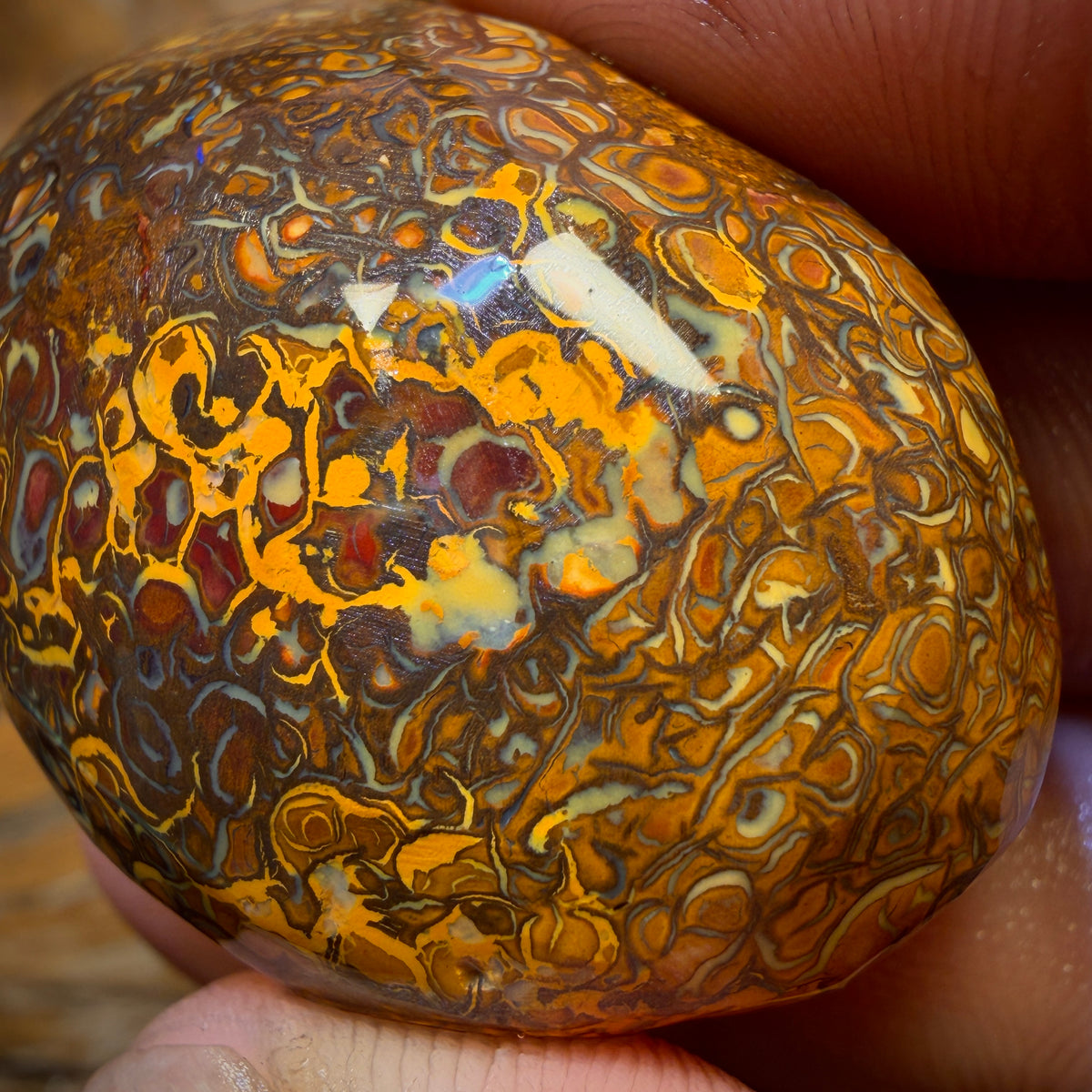 198.3cts - Tribal Yowah Nut Opal Rub. Australian Opal Wow Pattern WOW Price only $1/ct Massive Rub