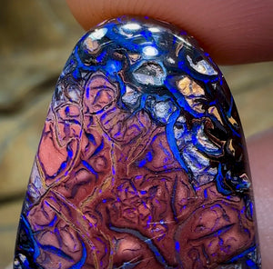 49.2cts - Celestial Veins Yowah Nut Opal. Tribal Pattern