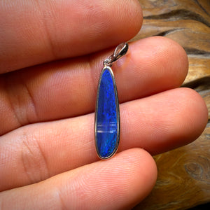 Sterling Silver - Queensland Boulder Opal Doublet Pendant