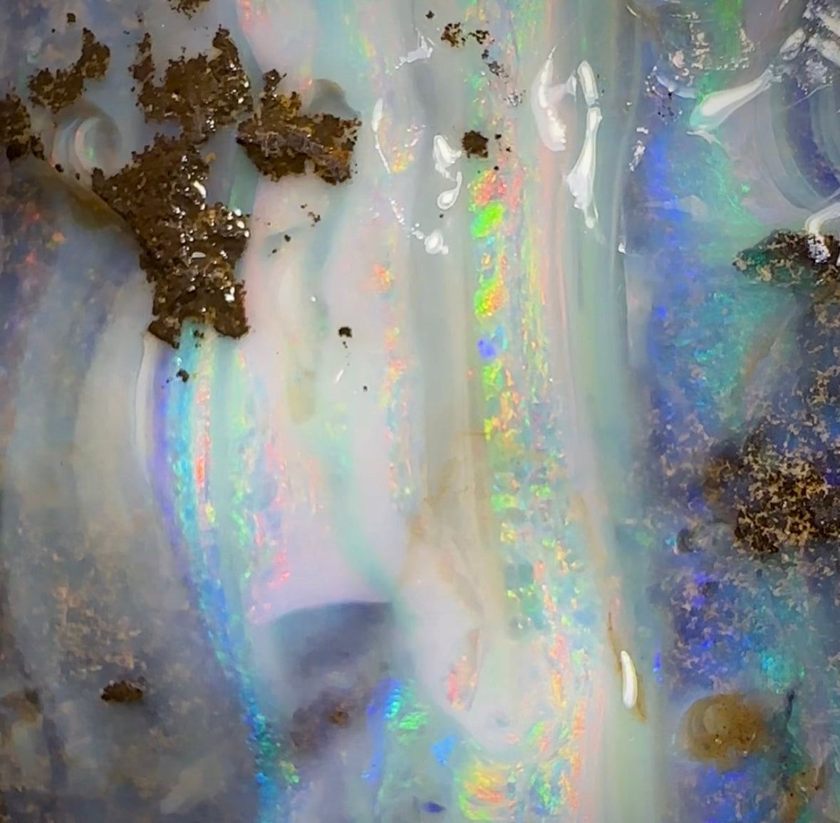 (Template) 210.7cts - Australian Boulder Opal Rub. Natural Split - Opal Whisperers