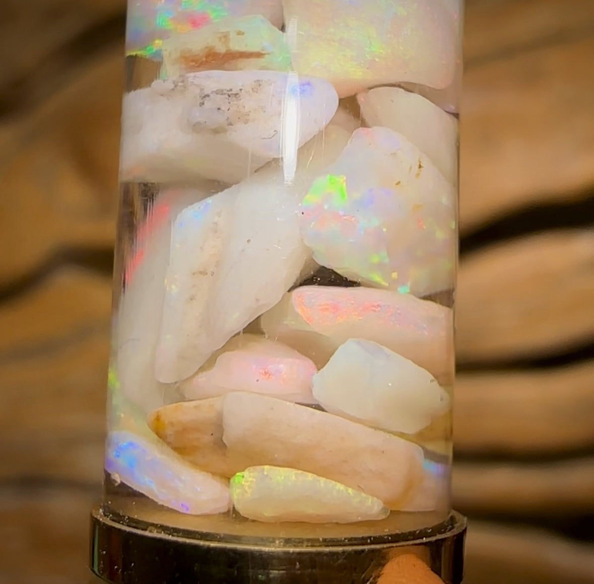 6cts - Top South Australian Opal. Xali’s Time Capsule Pendant