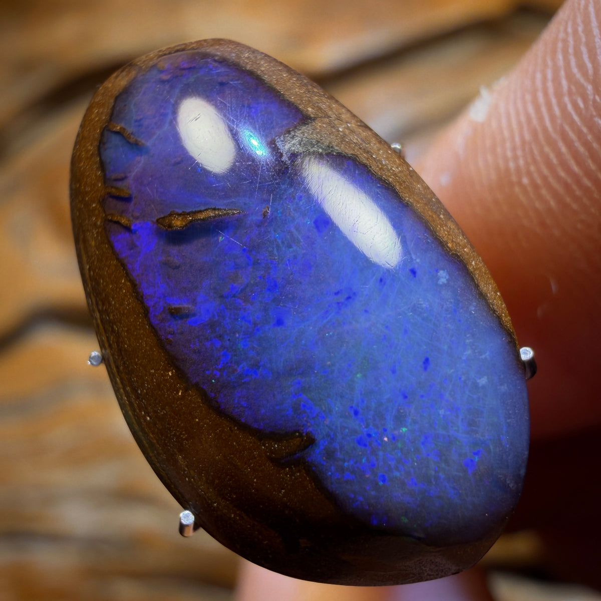 🔨 AUCTION 🔨 No Reserve 11.2cts - Queensland Boulder Seam Opal. Australian Opal