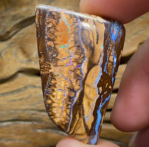 82cts - Australian Boulder Opal. Tribal Pattern - Opal Whisperers