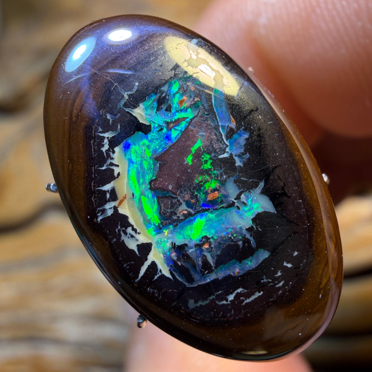 TGIF 15.5cts - Rare Yowah Nut Partial Crystal Centre Opal
