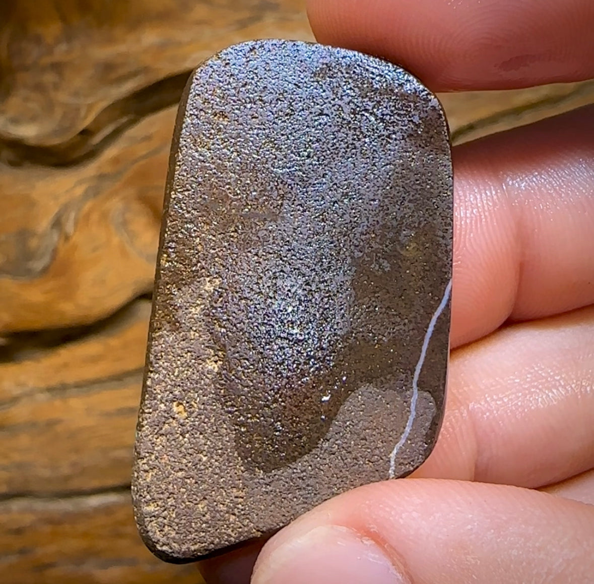 72.6cts - Australian Boulder Opal Rub. Natural Split - Opal Whisperers