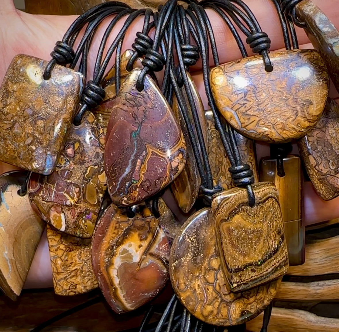 16x Drilled Yowah Boulder Opals. Bulk Wholesale Dealers Package - Opal Whisperers