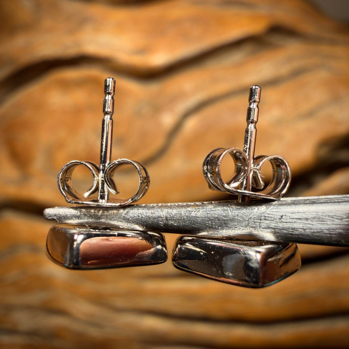 Sterling Silver - Sunsets Australian Boulder Opal Doublet Stud Earrings