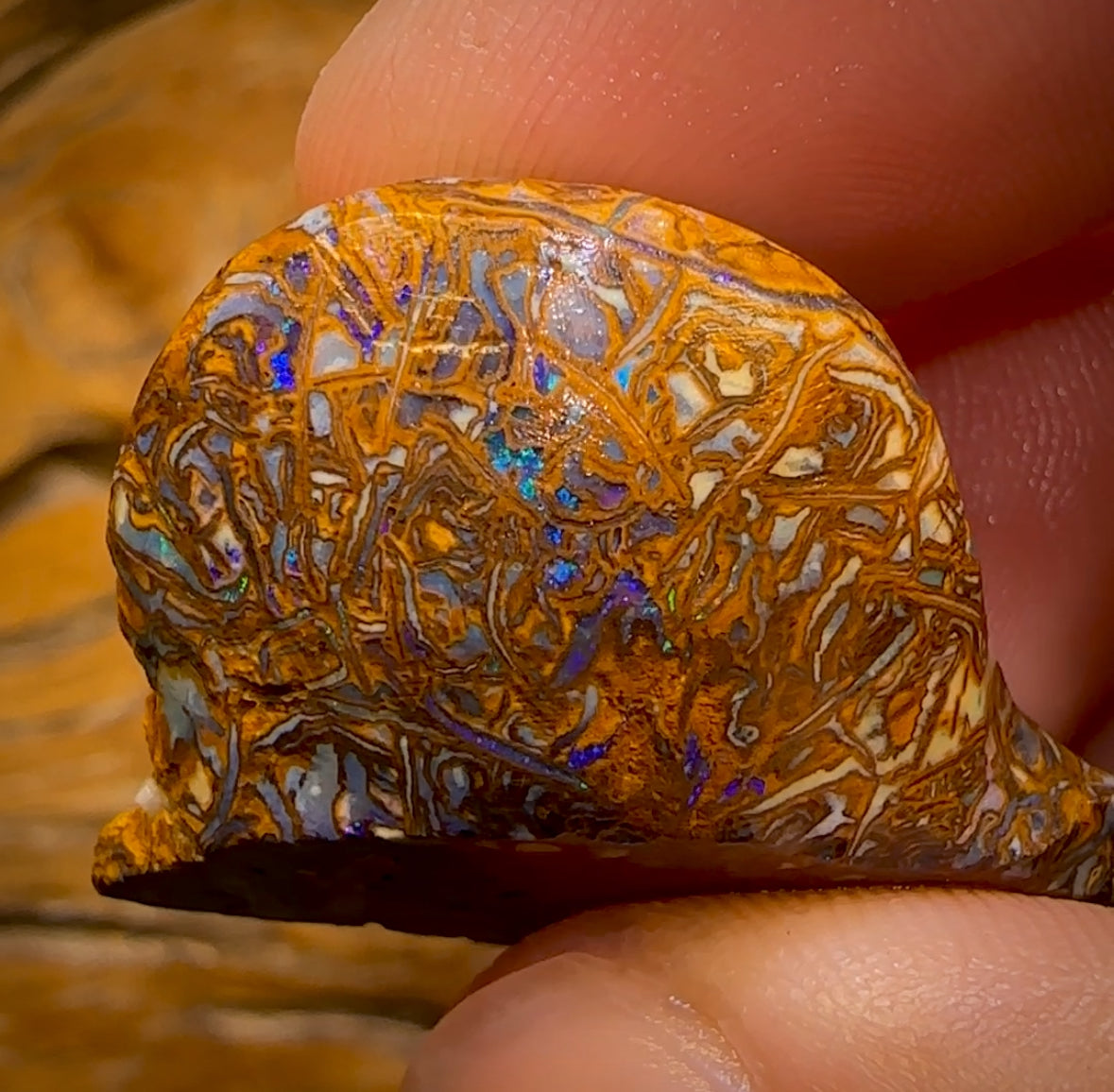 Art of Opal Card! 84.7cts - Crazy Tribal Yowah Nut Opal Rough Piece. Australian Opal