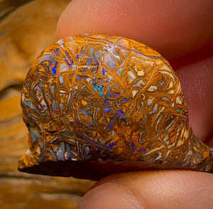 Art of Opal Card! 84.7cts - Crazy Tribal Yowah Nut Opal Rough Piece. Australian Opal