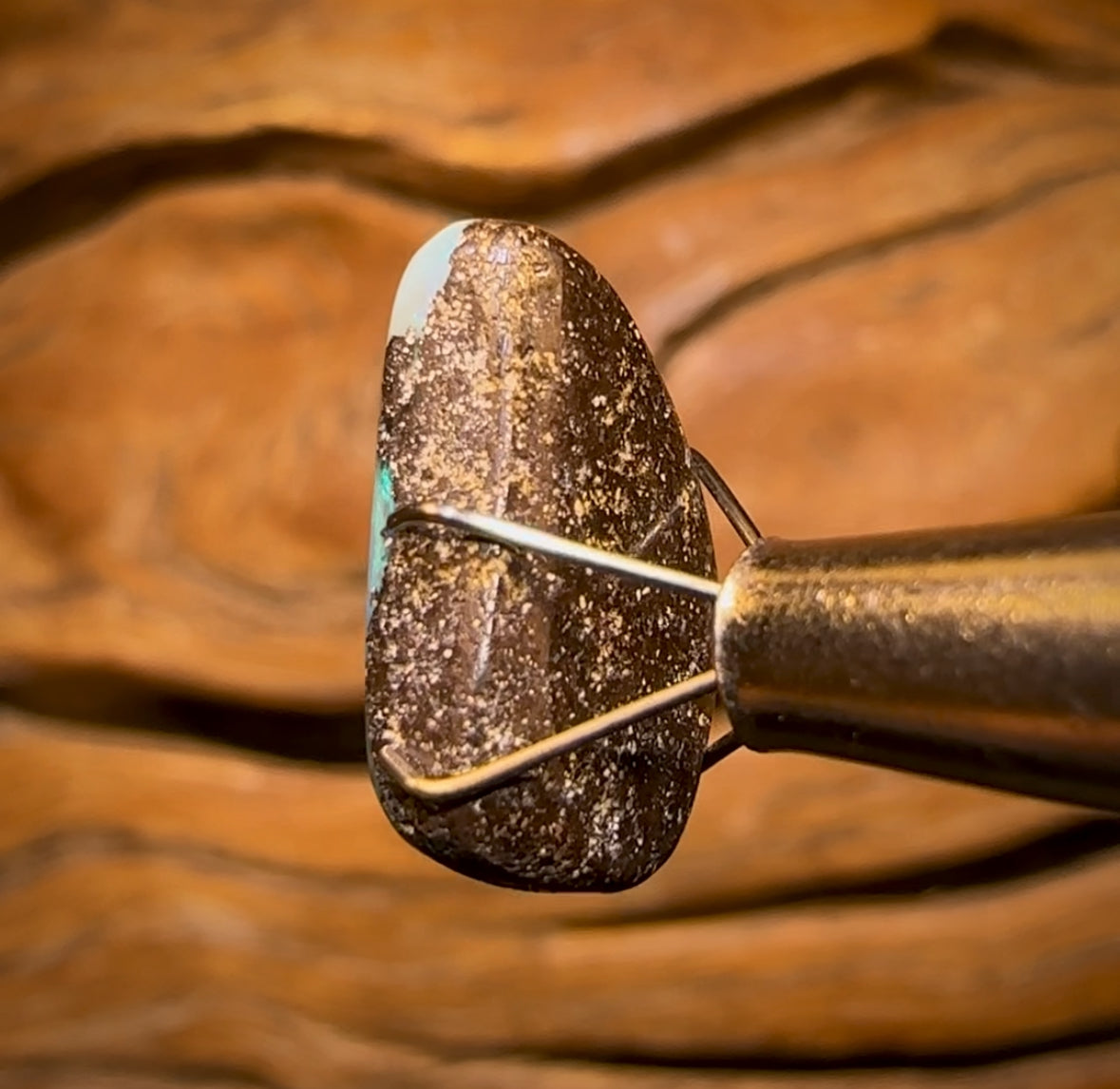 5.95cts - Queensland Boulder Seam Opal Ice AKA  Scandinavian Blue