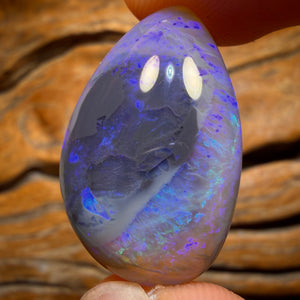 35.5cts - Lightning Ridge Semi Black Opal Specimen/Oversized Jewellery Piece Double Sided Picture Stone
