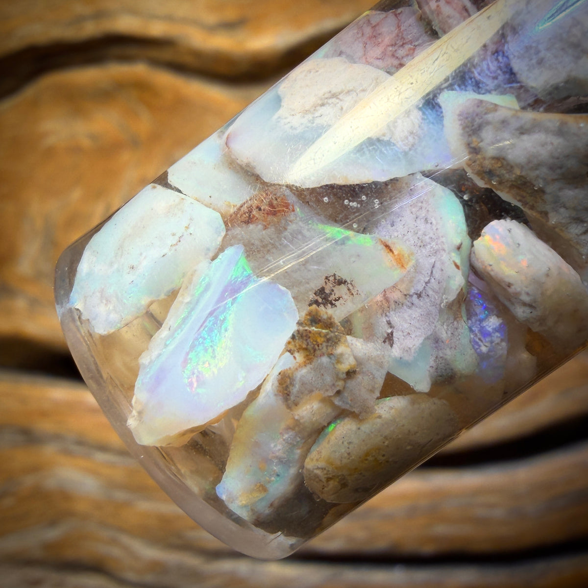 84.3cts - Vial of South Australian Rough Opal