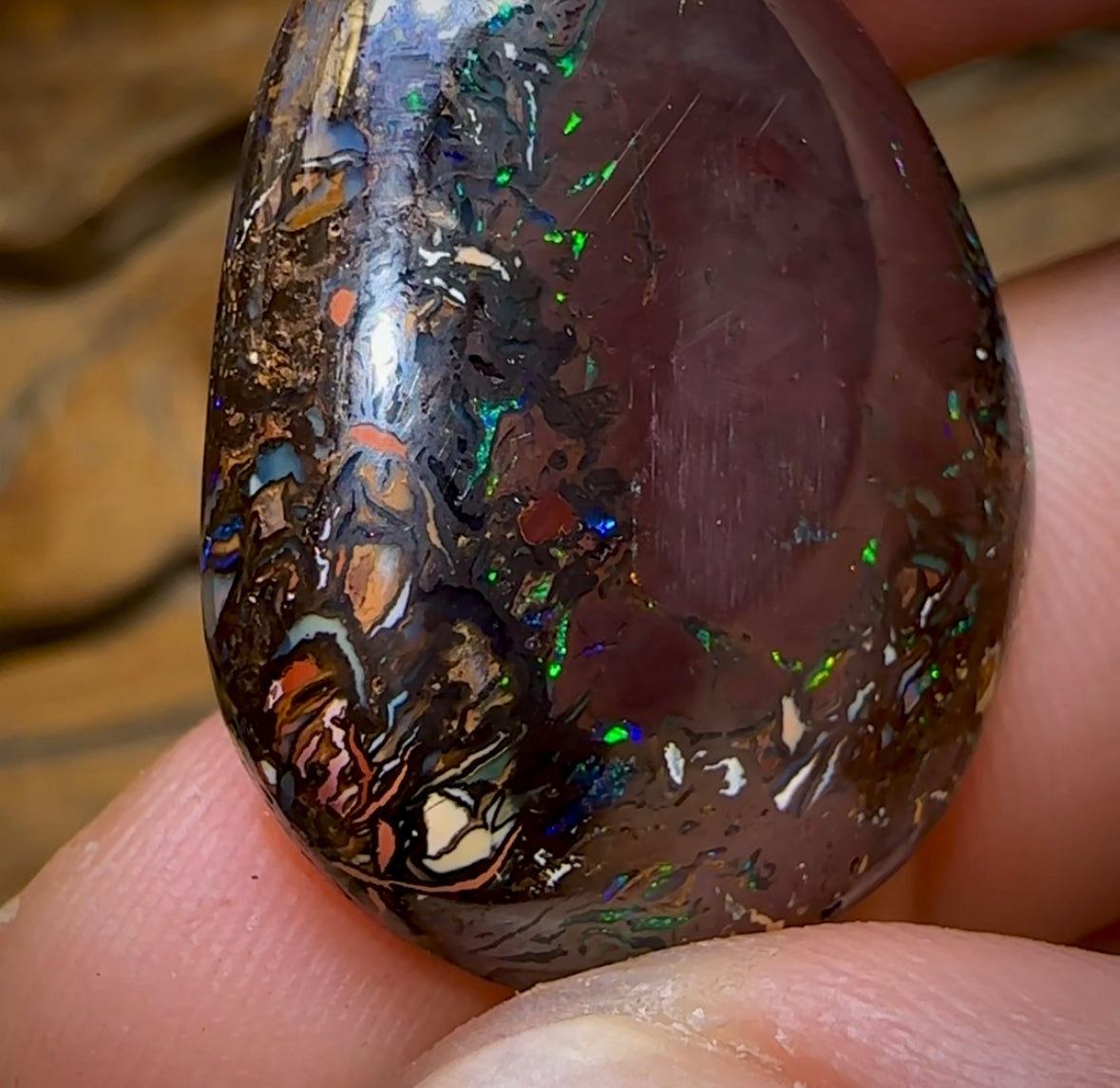 37cts - Tribal Koroit Nut Opal. Australian Boulder Opal - Opal Whisperers