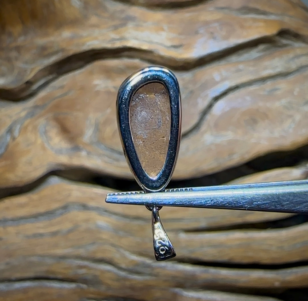 Sterling Silver - Large Queensland Boulder Opal Doublet Pendant Best Blue Green - Opal Whisperers