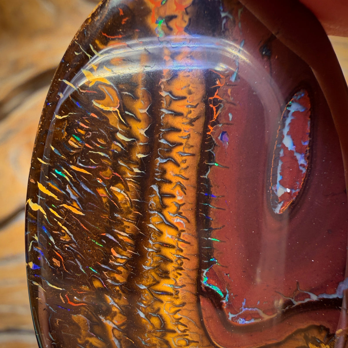 59.4cts - Tribal Yowah Nut Opal. Australian Opal